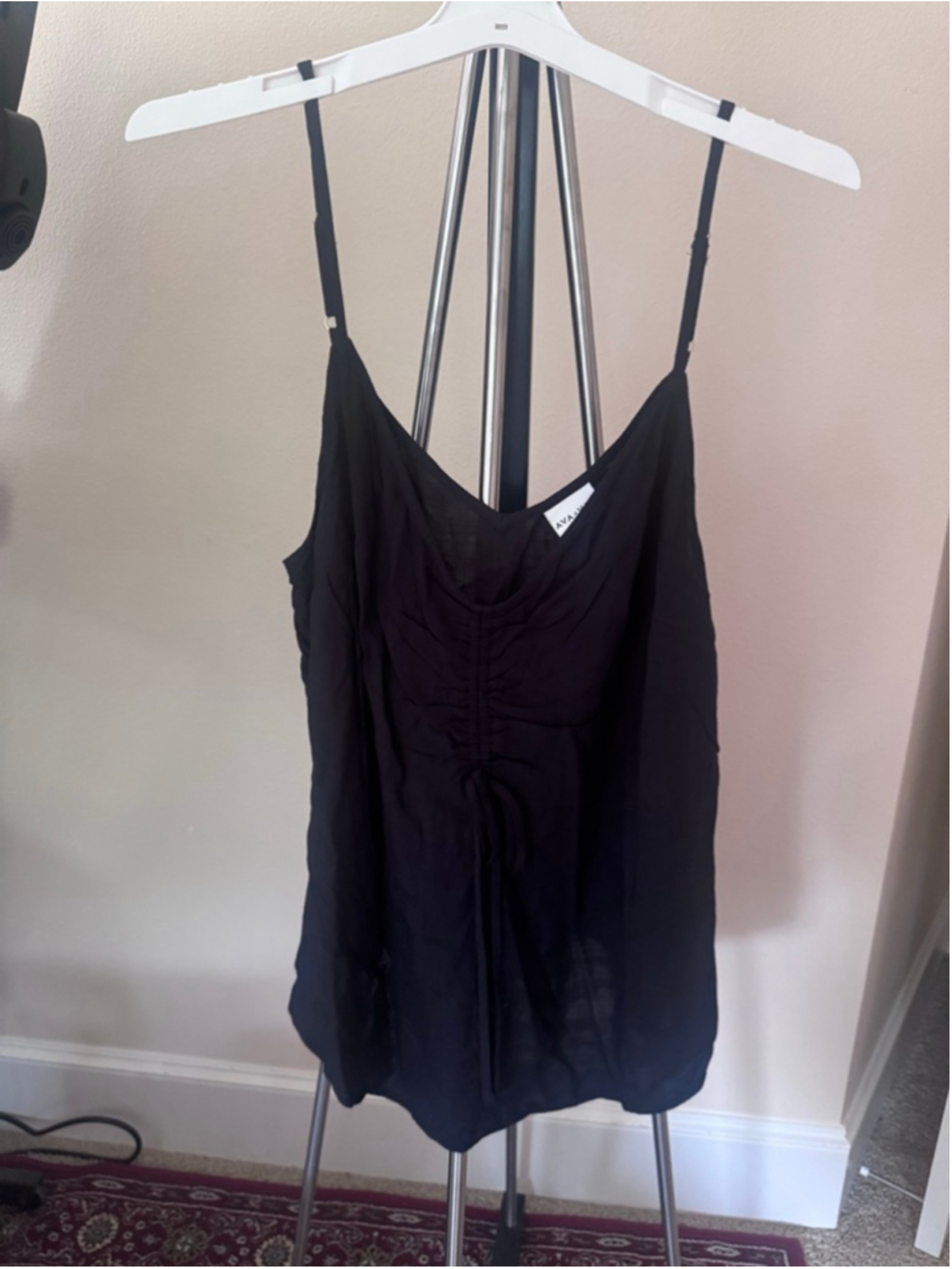 AVA & VIV Black Camisole Plus Size 2X